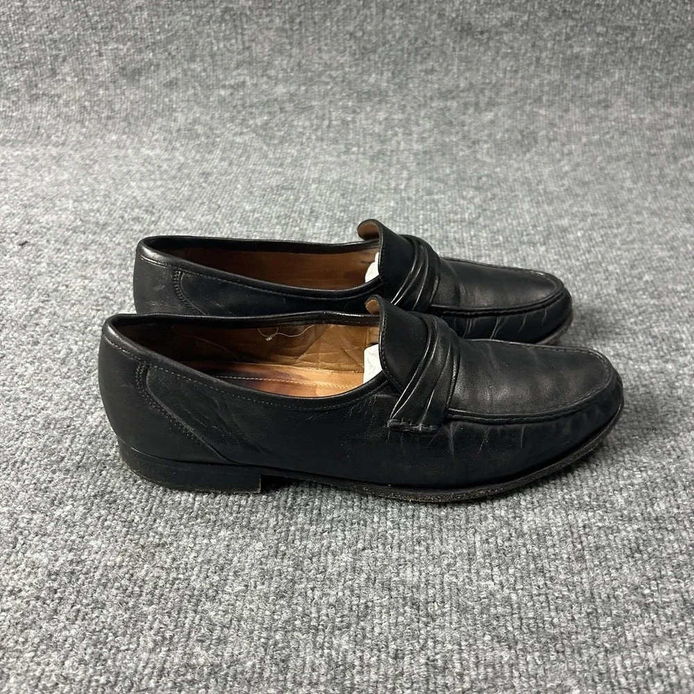 Allen Edmonds Loafer Shoes Mens Size 9.5 D Black Leather Dress Oxford Slip On